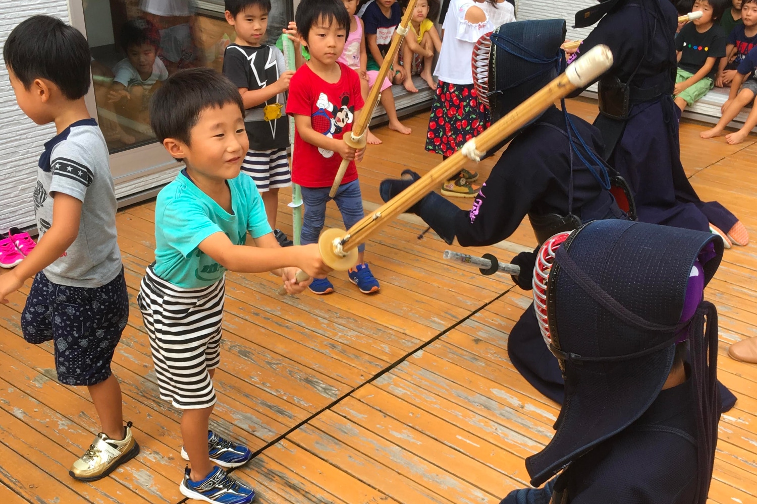 image:中学校剣道部と剣道交流会